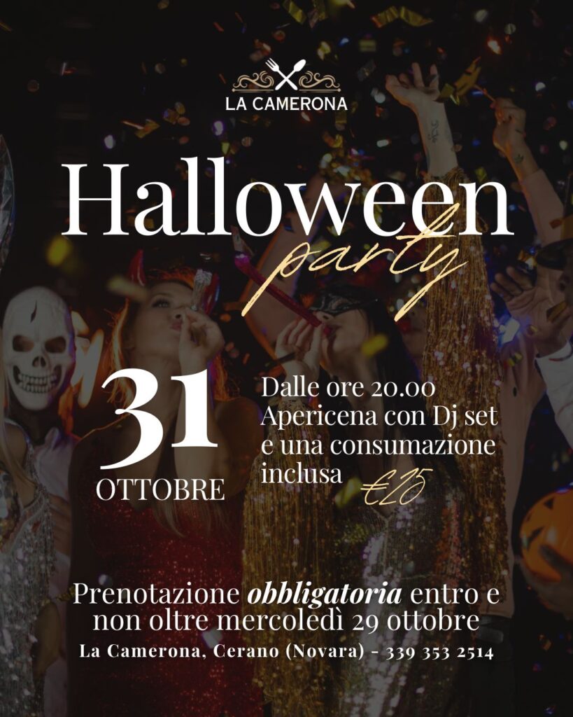 locandina per la festa di halloween 2025